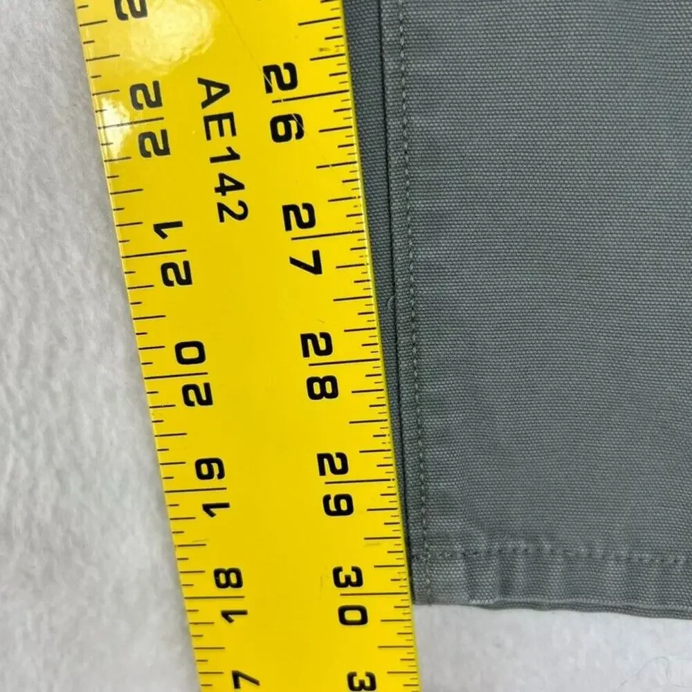The North Face Pants Mens 34 Gray Canvas Organic Cotton Hiking Camping Trail